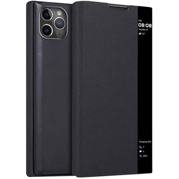 Coque - LuffyShop - iPhone 11 Pro Max - Ultra-Tunn - Fönster för Visning - Automatisk Vakna/Sova