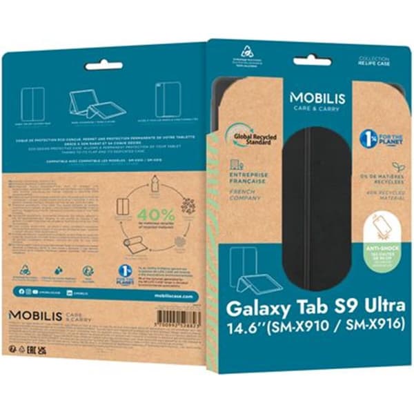 Fodral till Läsplatta Mobilis 068010 14,6" Galaxy Tab S9 Ultra Svart