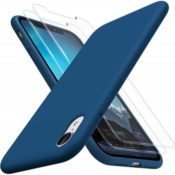 3in1 Gummibelagt Stilrent Skal iPhone XR - Blå