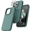 Miniatyrbillede 1 af 11: Gummibelagt stilfuldt cover 3in1 iPhone 14 Pro - Grøn