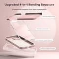 Miniatyrbillede 2 af 11: Gummibelagt stilfuldt cover 3in1 iPhone 13 Mini - Pink