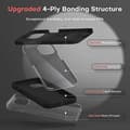 Miniatyrbillede 3 af 11: Gummibelagt stilfuldt cover 3in1 iPhone 7/8/SE2/SE3 - Sort