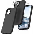 Miniatyrbillede 1 af 11: Gummibelagt stilfuldt cover 3in1 iPhone 7/8/SE2/SE3 - Sort