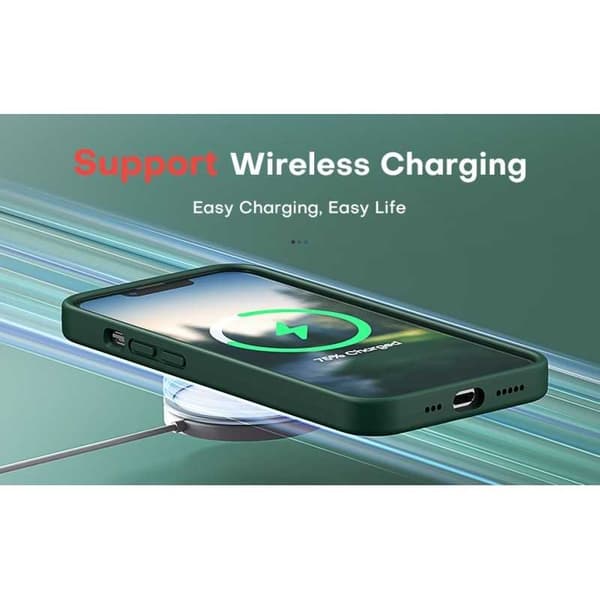 Gummibelagt stilfuldt cover 3in1 iPhone 13 - Grøn