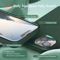 Miniatyrbillede 2 af 11: Gummibelagt stilfuldt cover 3in1 iPhone 13 - Grøn