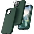 Miniatyrbillede 1 af 11: Gummibelagt stilfuldt cover 3in1 iPhone 13 - Grøn