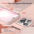 Miniatyrbillede 4 af 11: Gummibelagt stilfuldt cover 3in1 iPhone 12 / 12 Pro - Pink