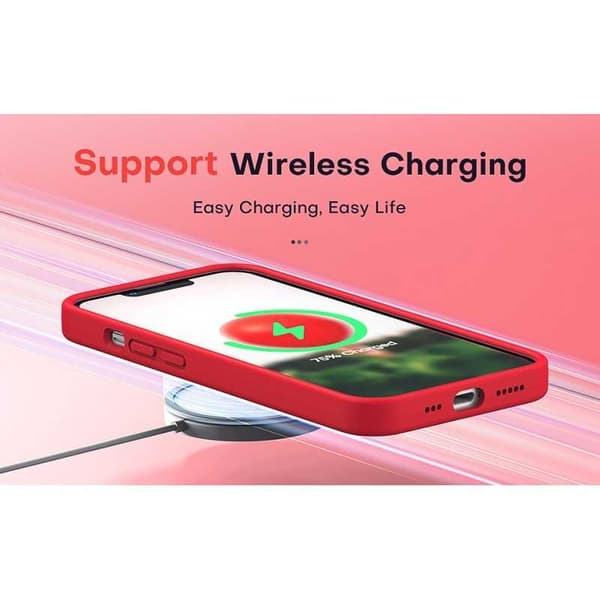Gummibelagt stilfuldt cover 3in1 iPhone 12 - Rød