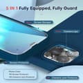 Miniatyrbillede 2 af 11: Gummibelagt stilfuldt cover 3in1 iPhone 11 Pro - Blå