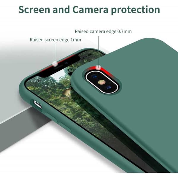 Kuminen tyylikäs suojakuori 3in1 iPhone XS Max - vihreä