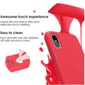 Miniatyrbillede 4 af 11: Gummibelagt stilfuldt cover 3in1 iPhone XS Max - Rød
