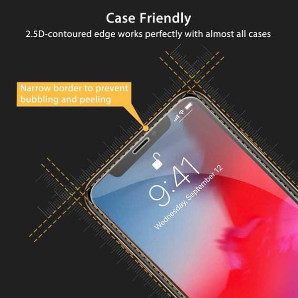 Gummibelagt stilfuldt cover 3in1 iPhone XS Max - Rød