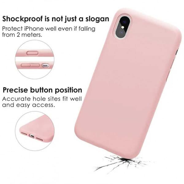 Kuminen tyylikäs suojakuori 3in1 iPhone XS Max - vaaleanpunainen