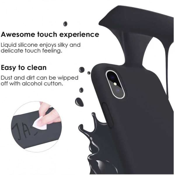 Gummibelagt stilfuldt cover 3in1 iPhone 7/8/SE2/SE3 - Sort