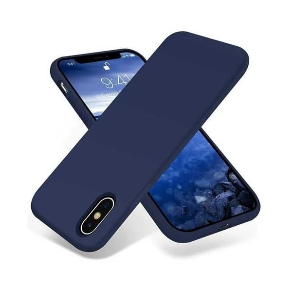 Gummibelagt stilfuldt cover 3in1 iPhone X / XS - Blå