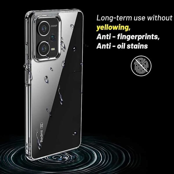 Xiaomi Redmi Note 12 Pro 5G stødabsorberende silikone cover Enkelt