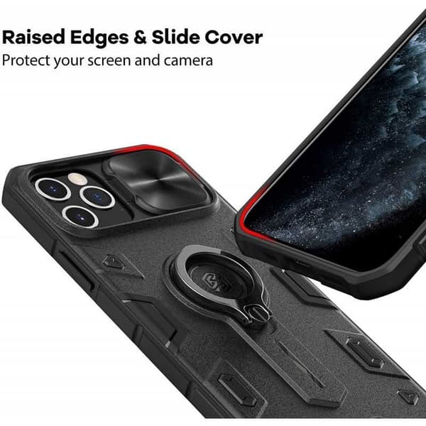 iPhone 15 Pro stødsikkert cover med ringholder Nillkin