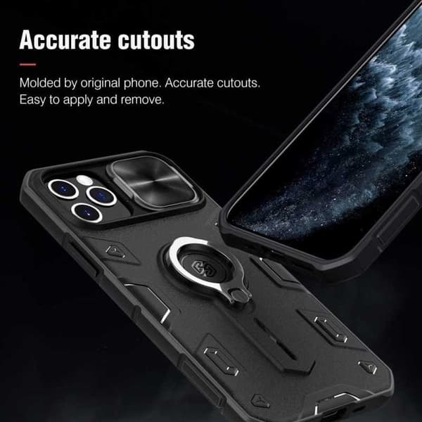 iPhone 15 Pro stødsikkert cover med ringholder Nillkin