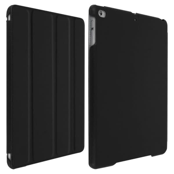 iPad Air 2-fodral - AKASHI - Videostöd + Tangentbord - Texturerad Ekoskinn - Svart - Semihård