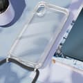 Miniatyrbild 4 av 4: Smartphonefodral - AVIZAR - Serie Corda - Transparent - Fläta i nylon - iPhone XR