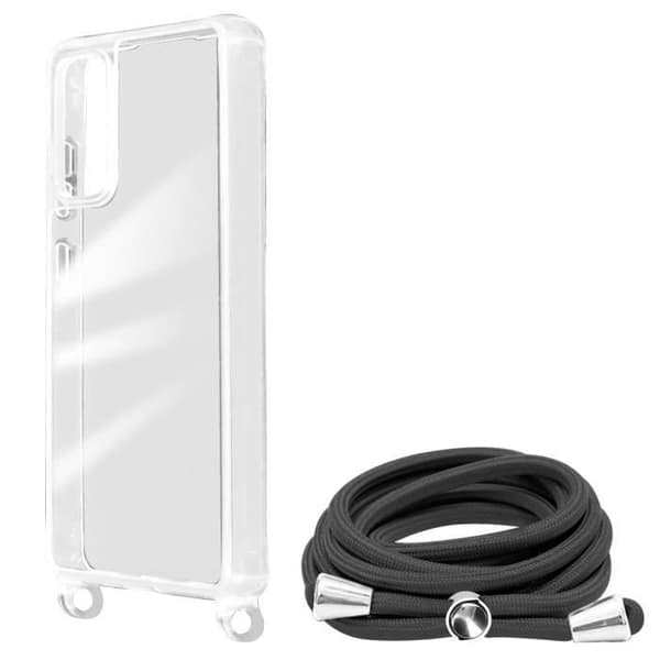 Coque - AVIZAR - Samsung Galaxy S20 FE - Rigide - Transparent - Justerbar rem 90cm