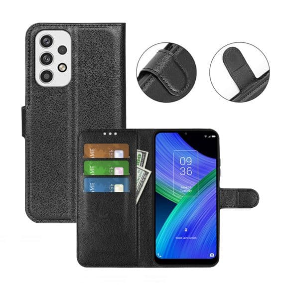 Samsung Galaxy A23 5G Plånboksfodral med Stativ – Svart