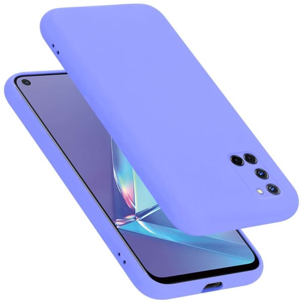 Oppo A52 Skal Fodral av flexibelt TPU-silikon Case Cover LIQUID HELVETE LILA