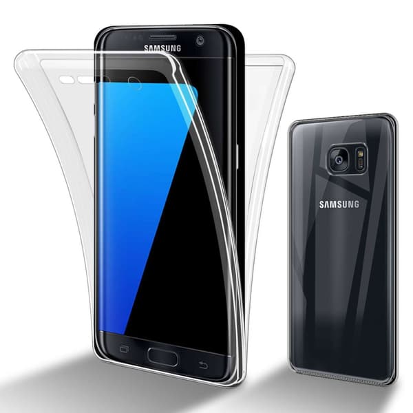 Samsung Galaxy S7 EDGE Fodral Skal 360° Helkroppsskydd Skal på fram och baksidan, skydd runt om med mobilskydd för displayen