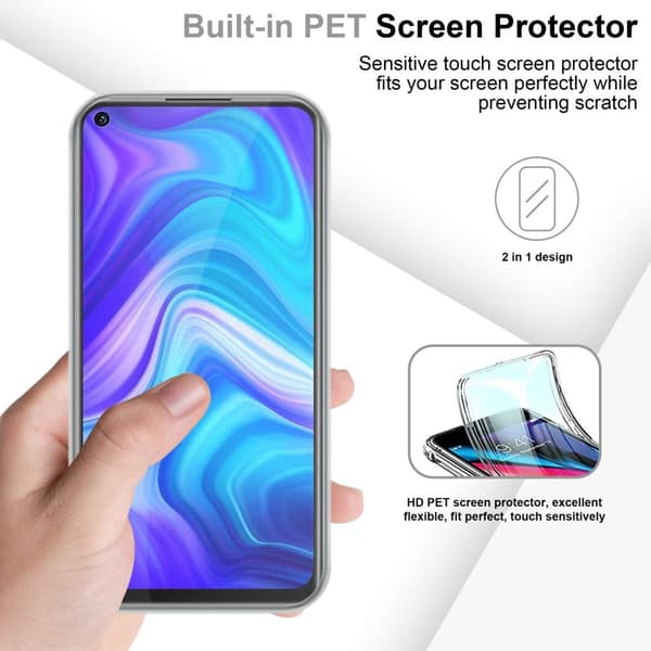 Xiaomi RedMi NOTE 9 Fodral Skal 360° Helkroppsskydd Skal på fram och baksidan, skydd runt om med mobilskydd för displayen