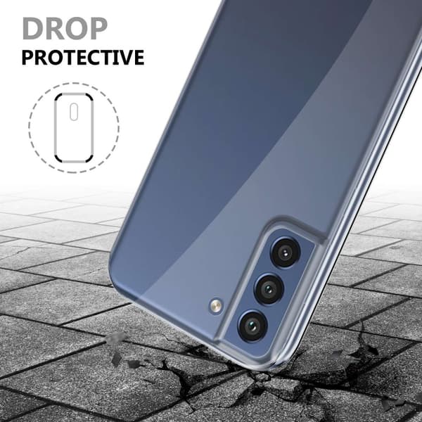 Samsung Galaxy S21 FE Fodral Skal 360° Helkroppsskydd Skal på fram och baksidan, skydd runt om med mobilskydd för displayen