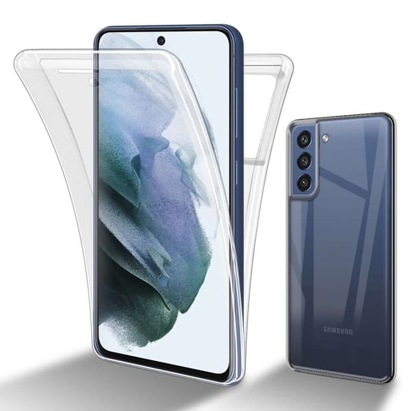 Samsung Galaxy S21 FE Fodral Skal 360° Helkroppsskydd Skal på fram och baksidan, skydd runt om med mobilskydd för displayen