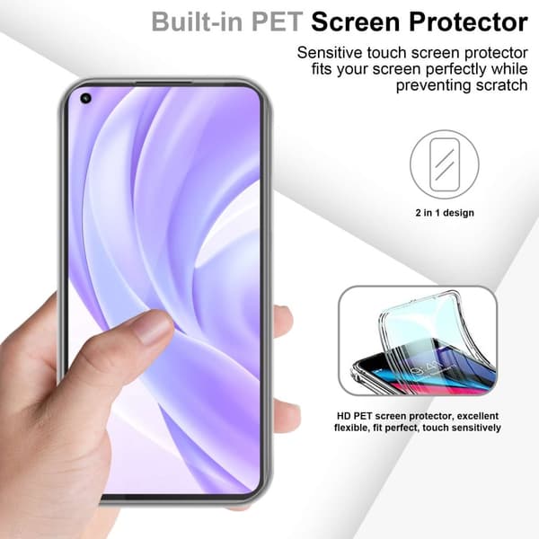 Xiaomi Mi 11 LITE (4G / 5G) / 11 LITE NE Fodral Skal 360° Helkroppsskydd Skal på fram och baksidan, skydd runt om med mobilskydd för displayen