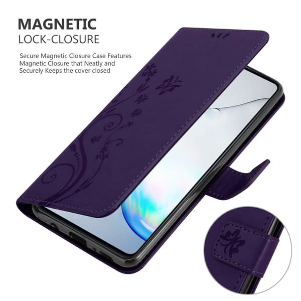 Samsung Galaxy A81 / NOTE 10 LITE / M60s Pungetui Cover Blomster ()