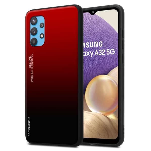 Cover Samsung Galaxy A32 5G Etui Case () RØD - SORT