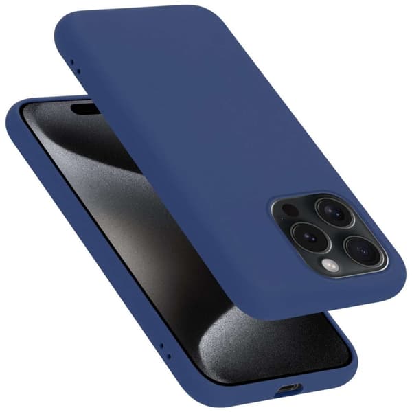 Cover iPhone 15 PRO Etui Case () Liquid Blå