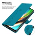 Miniatyrbilde 4 av 7: Deksel til Motorola MOTO G9 PLUS Lommebokdeksel i blomster design med magnetisk lukking, stativfunksjon og kortplasser