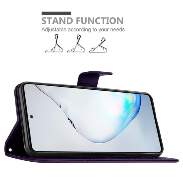 Deksel til Motorola MOTO G9 PLUS Lommebokdeksel i blomster design med magnetisk lukking, stativfunksjon og kortplasser