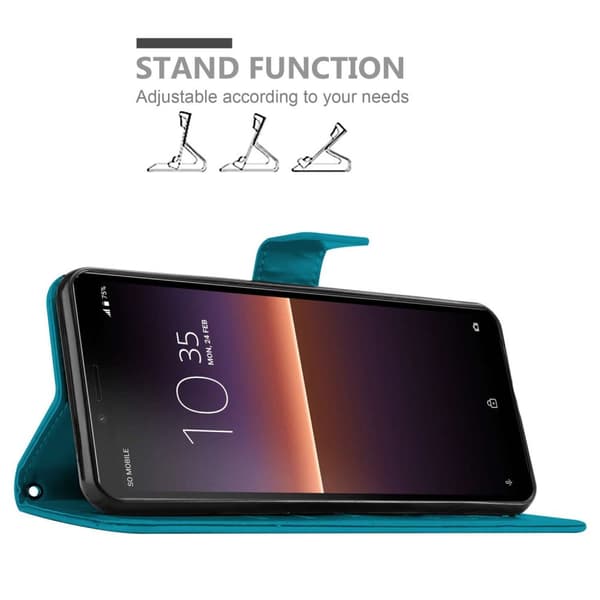 Samsung Galaxy A80 / A90 4G Pungetui Cover Blomster ()