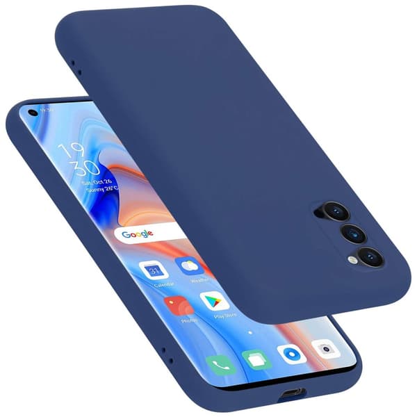 Deksel til Oppo Reno4 PRO Silikondeksel TPU Case Cover Blå