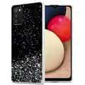 Miniatyrbild 1 av 6: Samsung Galaxy A02s Skal Fodral Case Cover av flexibelt TPU-silikon med glittrande glitter