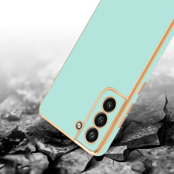 Samsung Galaxy S21 FE Fodral Mobilskydd Skal av flexibel TPU-silikon och med kameraskydd