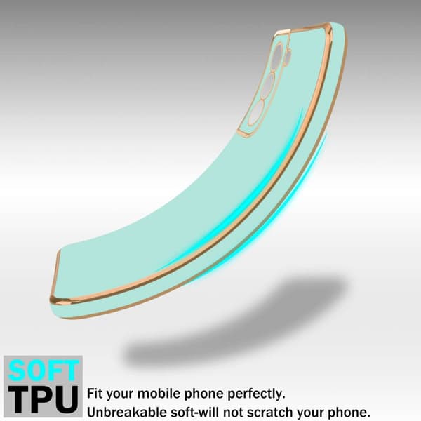 Samsung Galaxy S21 FE Fodral Mobilskydd Skal av flexibel TPU-silikon och med kameraskydd