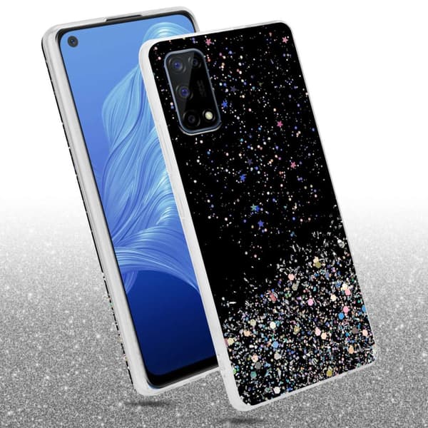 Deksel til Realme 7 4G med glitrende glitter