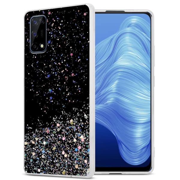 Deksel til Realme 7 4G med glitrende glitter