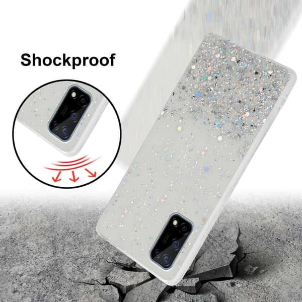 Deksel til Realme 7 4G med glitrende glitter