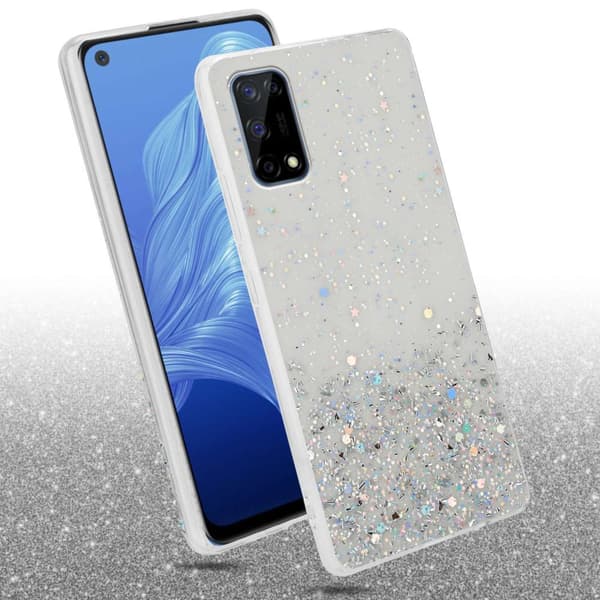 Deksel til Realme 7 4G med glitrende glitter