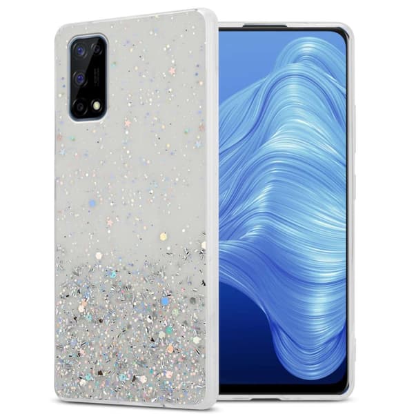Deksel til Realme 7 4G med glitrende glitter