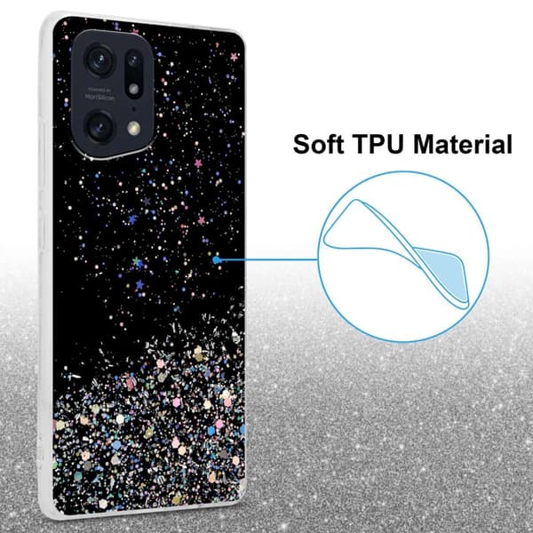 Deksel til Oppo FIND X5 PRO med glitrende glitter