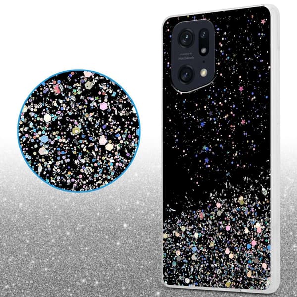 Deksel til Oppo FIND X5 PRO med glitrende glitter