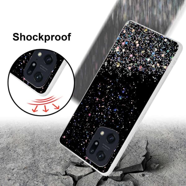Deksel til Oppo FIND X5 PRO med glitrende glitter